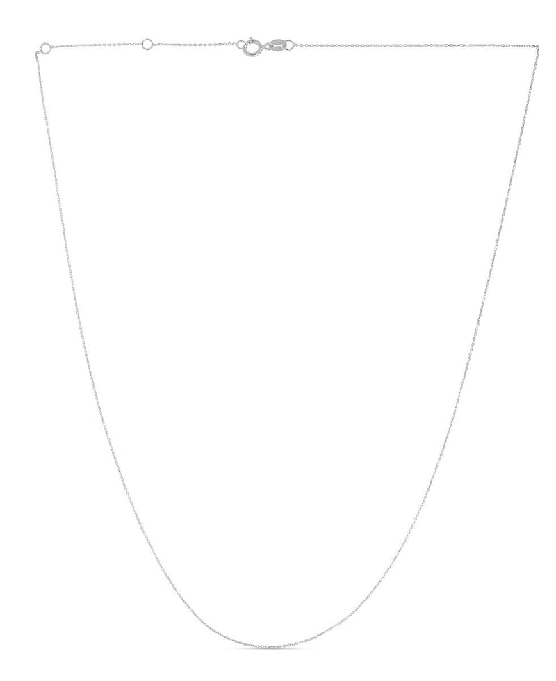 14K Gold 0.8mm Extendable Cable Chain 