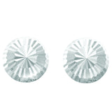 14K Gold Large Diamond Cut Burst Post Earring