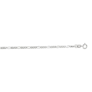 14K Gold 1.9mm Figaro Chain 