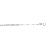 14K Gold 1.9mm Figaro Chain 
