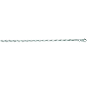 14K Gold 2.2mm Gourmette Chain