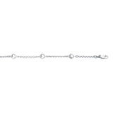 14K Gold Heart Station Link Chain