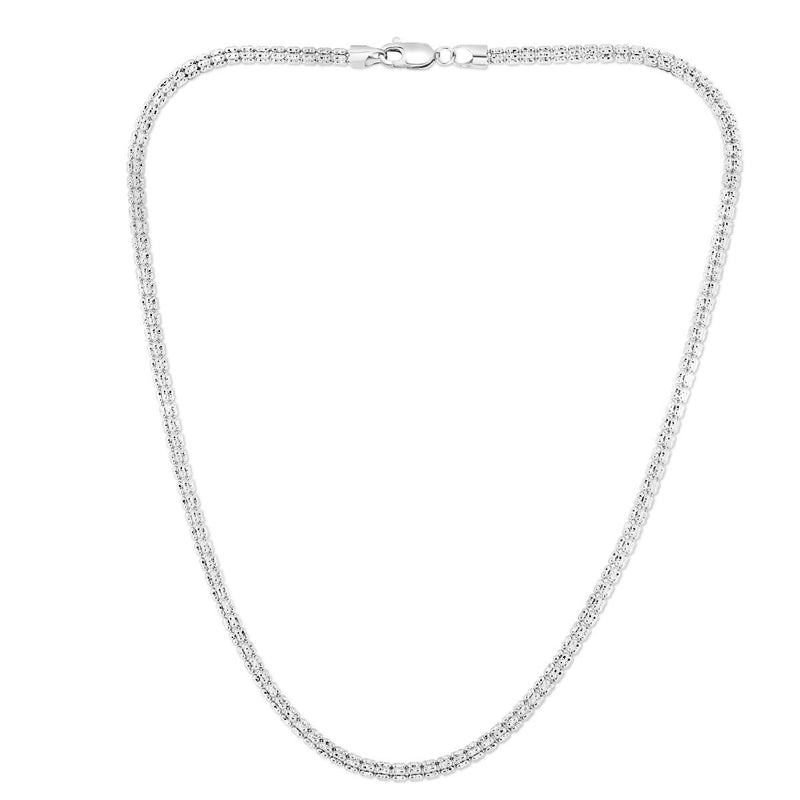 14K 3.3mm Fancy Ice Chain