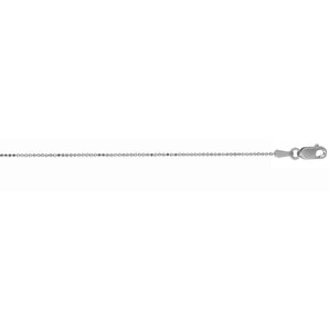 14K Gold 0.9mm Diamond Cut Bead Chain