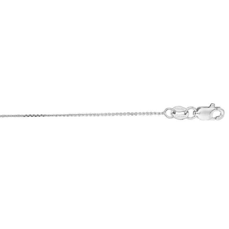 14K Gold .5mm Diamond Cut Flat Cable Chain 