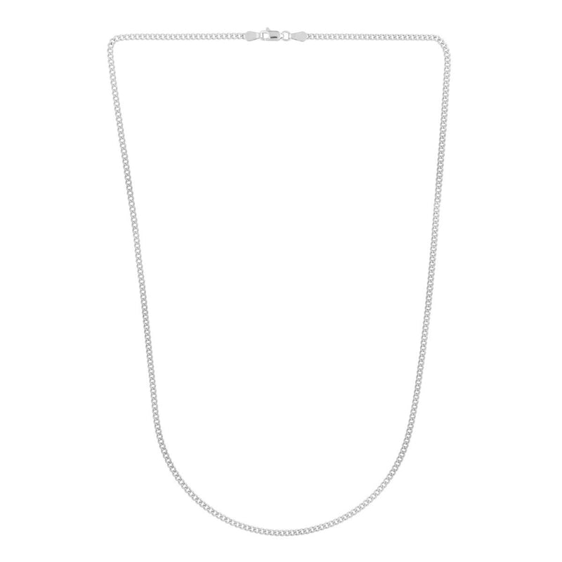 14K Gold 2.2mm Light Gourmette Chain
