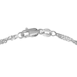 14K Gold 1.3mm Singapore Chain