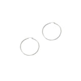 14K Gold 2x40mm Hoops