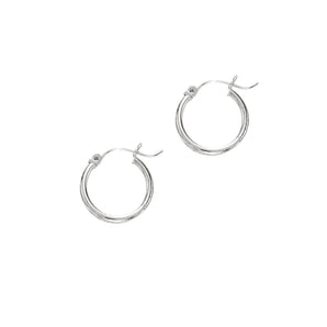 14K Gold 2x20mm Hoops