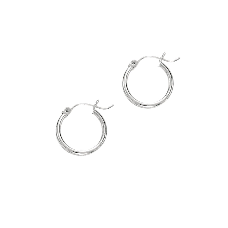 14K Gold 2x20mm Hoops