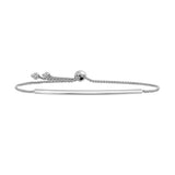 14K Gold Curved Bar Friendship Bracelet
