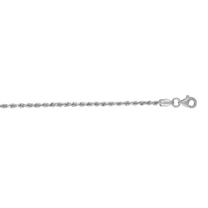 14K Gold 1.8mm Diamond Cut Royal Rope Chain