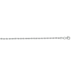 14K Gold 2.5mm Diamond Cut Royal Rope Chain 