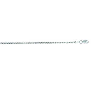 14K Gold 1.8mm Lite Round Box Chain