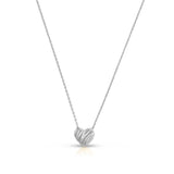 14K Gold Scribbles Heart Necklace
