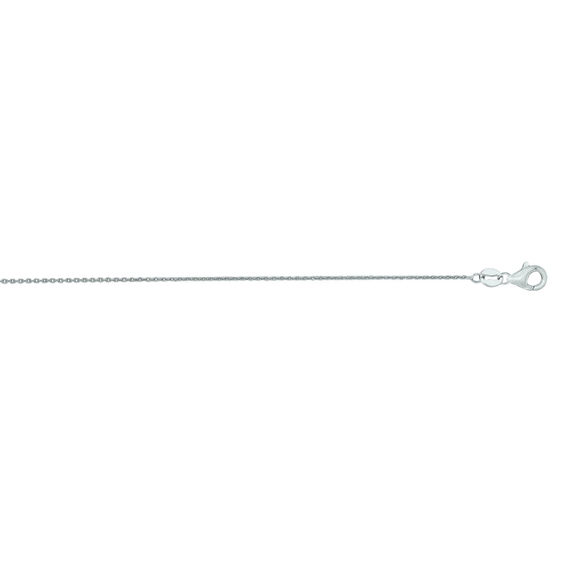 14K Gold 0.97mm Oval Cable Chain