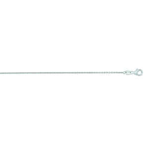 14K Gold 1.1mm Oval Cable Chain