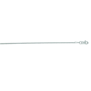 14K Gold 1.2mm Round Wheat Chain 