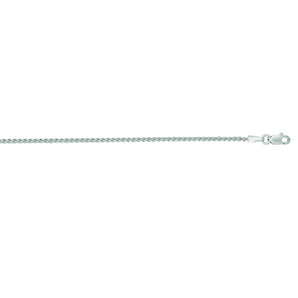 14K Gold 1.5mm Round Wheat Chain 