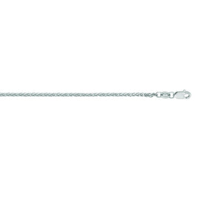 14K Gold 1.8 mm Square Wheat Chain 