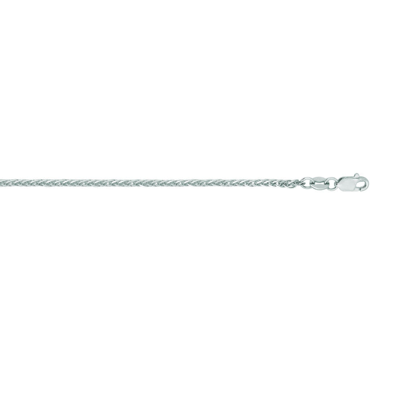 14K Gold 1.8 mm Square Wheat Chain 