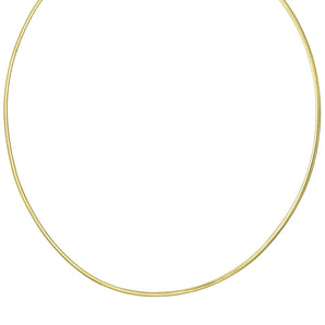 14K Gold 2mm Classic Omega 