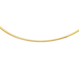 14K Gold 2mm Classic Omega 