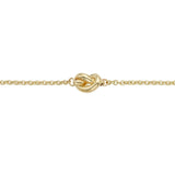 14K Gold Polished Puffed Love Knot Bracelet