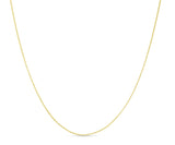 10K Gold 0.97mm Double Extendable Cable Chain