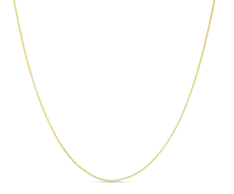 10K Gold 0.97mm Double Extendable Cable Chain