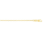10K Gold 1.3mm French Cable Chain