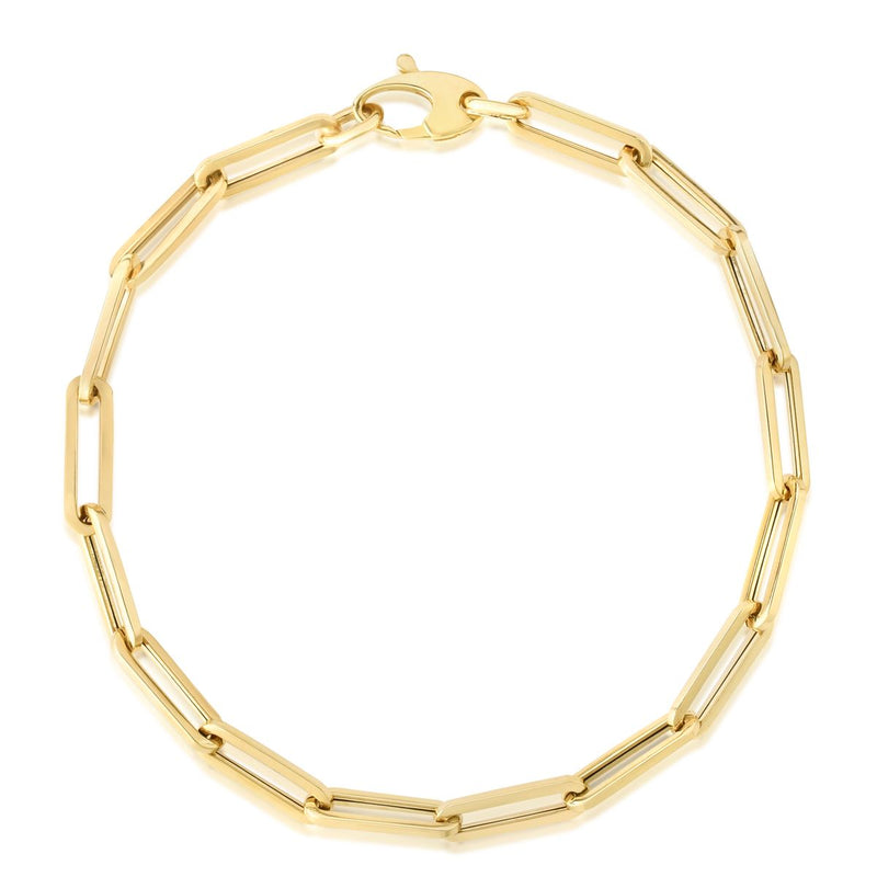 10K Gold 4.2mm Lite Paperclip Chain