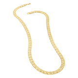 10K Textured Square Cut Link Fancy Chain