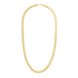 10K Textured Square Cut Link Fancy Chain
