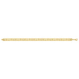 10K Textured Square Cut Link Fancy Chain