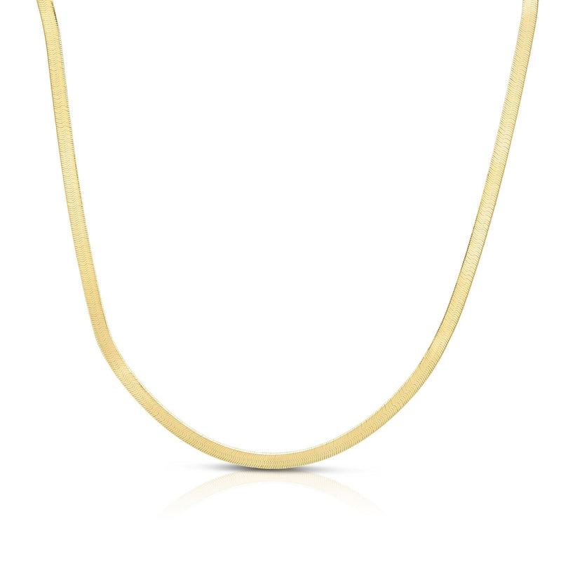 10K Gold 2.8mm Herringbone Chain