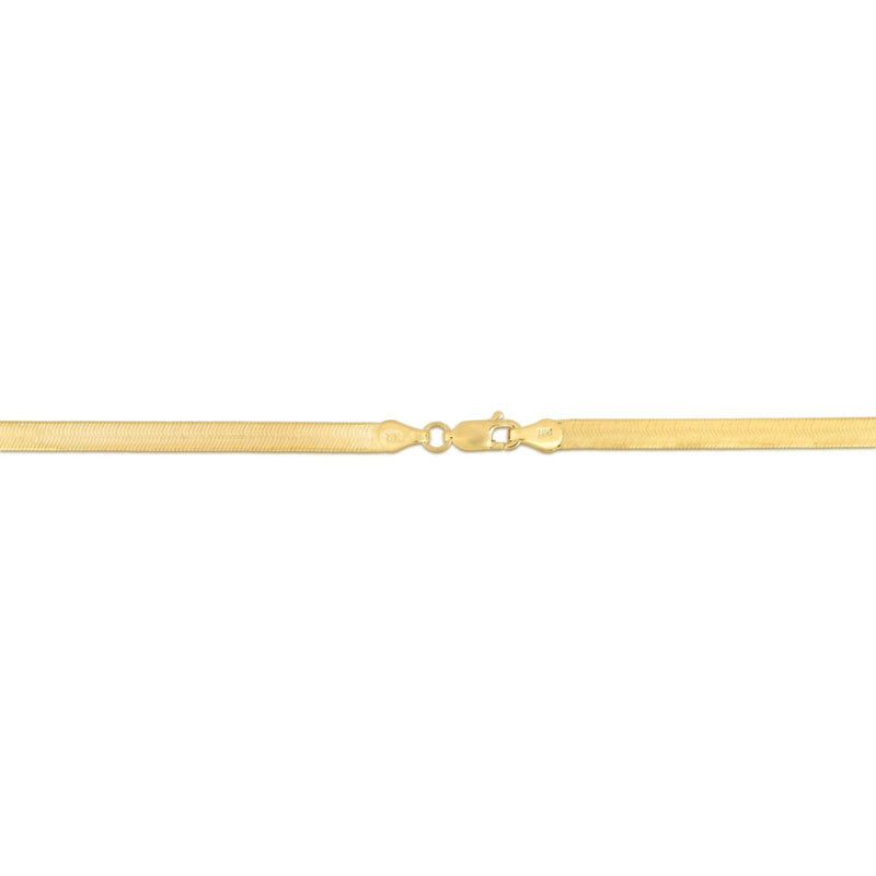 10K Gold 3.8mm Herringbone Chain
