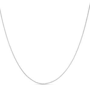 10K Gold .85mm Double Extendable Oval Cable Chain 